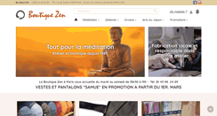 Desktop Screenshot of boutiquezen.com
